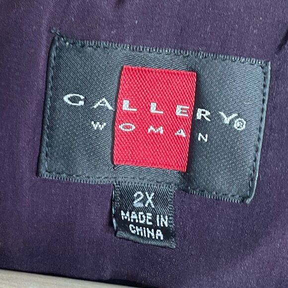 Gallery Women's Quilted Purple Coat - Picture 3 of 5